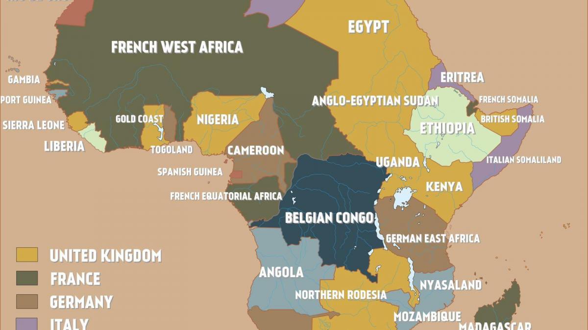 Karte von britisch-Kamerun