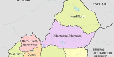 Karte der administrativen Kamerun