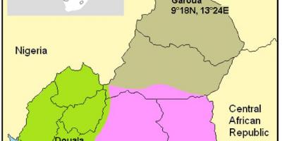 Karte von Kamerun Klima