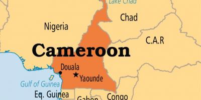 Karte von yaounde, Kamerun